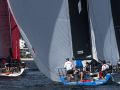 Fleet downwind in winter sunshine credit Marg s Yacht Photos