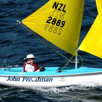 Paulien Chamberlain  NZL  sailed a borrowed boat in the last race to secure second  Marg Fraser Martin MF15648