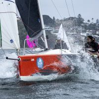 Smiles on Firecracker after winning the inaugural FarEast Championship   Andrea Francolini  MHYC pic