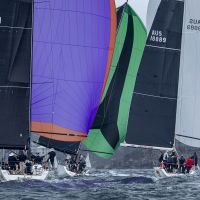 Sydney Harbour becomes a blaze of colour at the SHR   Andrea Francolini  MHYC pic