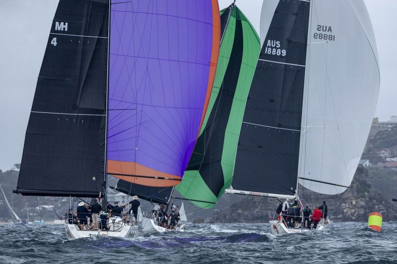 Sydney Harbour becomes a blaze of colour at the SHR   Andrea Francolini  MHYC pic